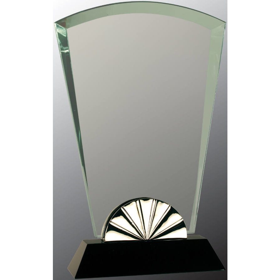 9.75" Fan Horizon Glass with Black Base