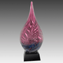 16.5" Multi-Color Hollow Raindrop Art Glass