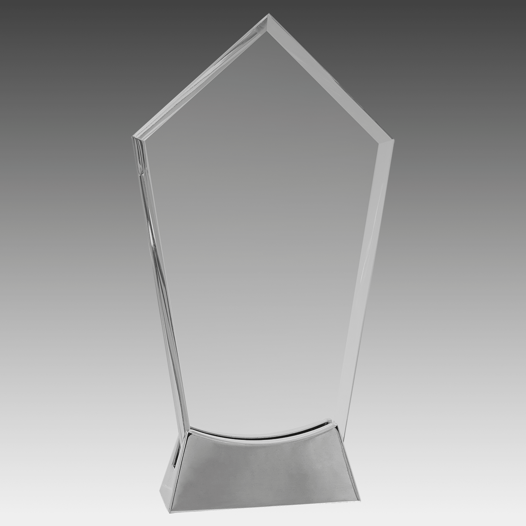 9.25" Peak Platinum Glass with Full Metal Base