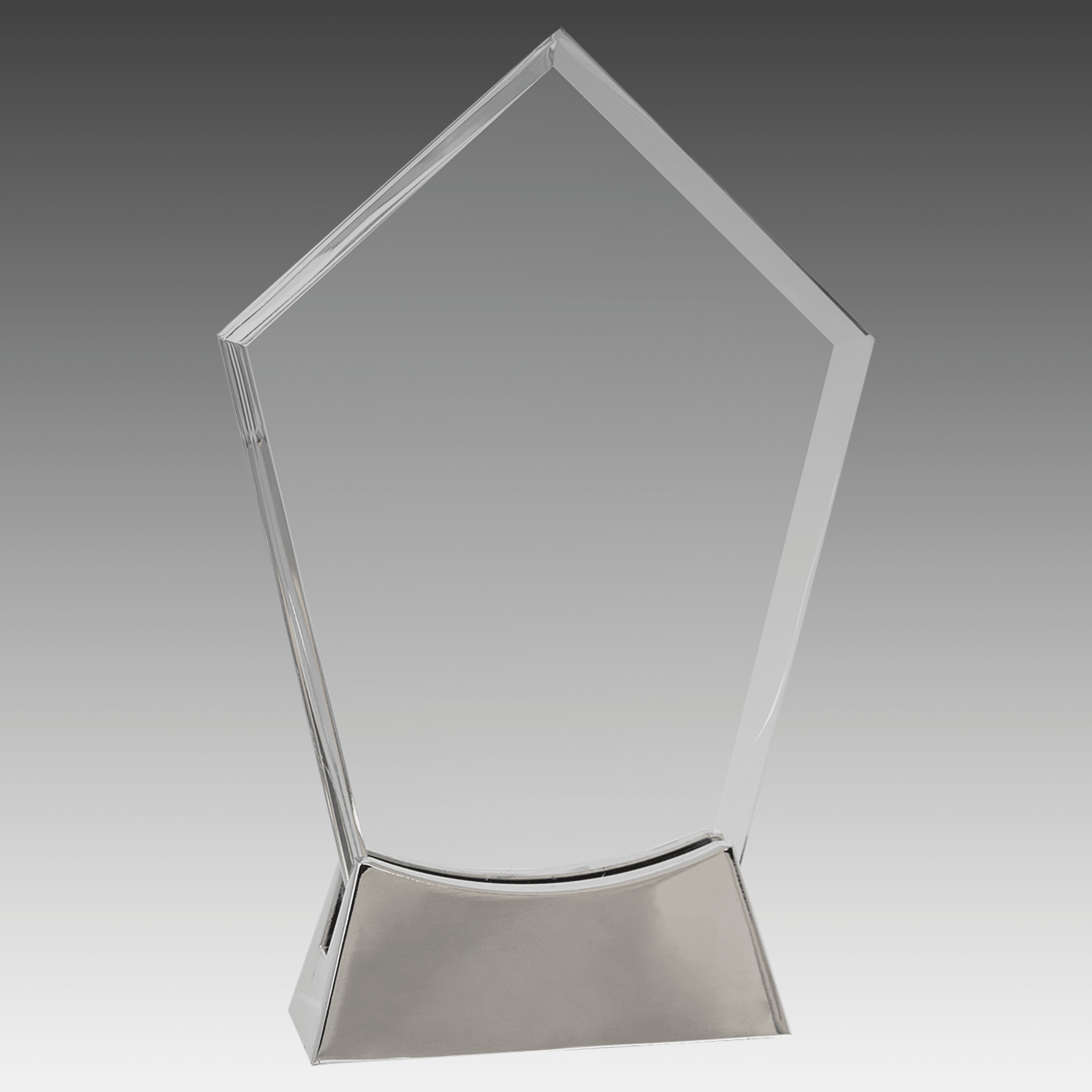 7.5" Peak Platinum Glass with Full Metal Base