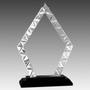 7.5" Diamond Accent Glass on Black Base
