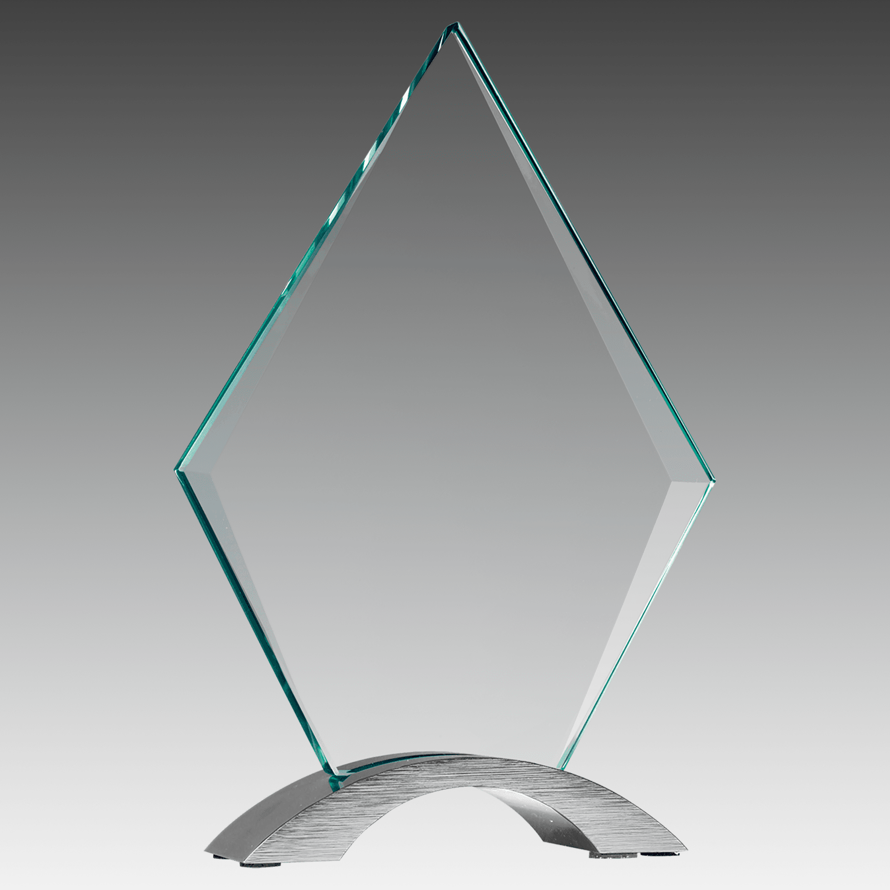 8.5" Diamond Cosmic Glass with Silver Base