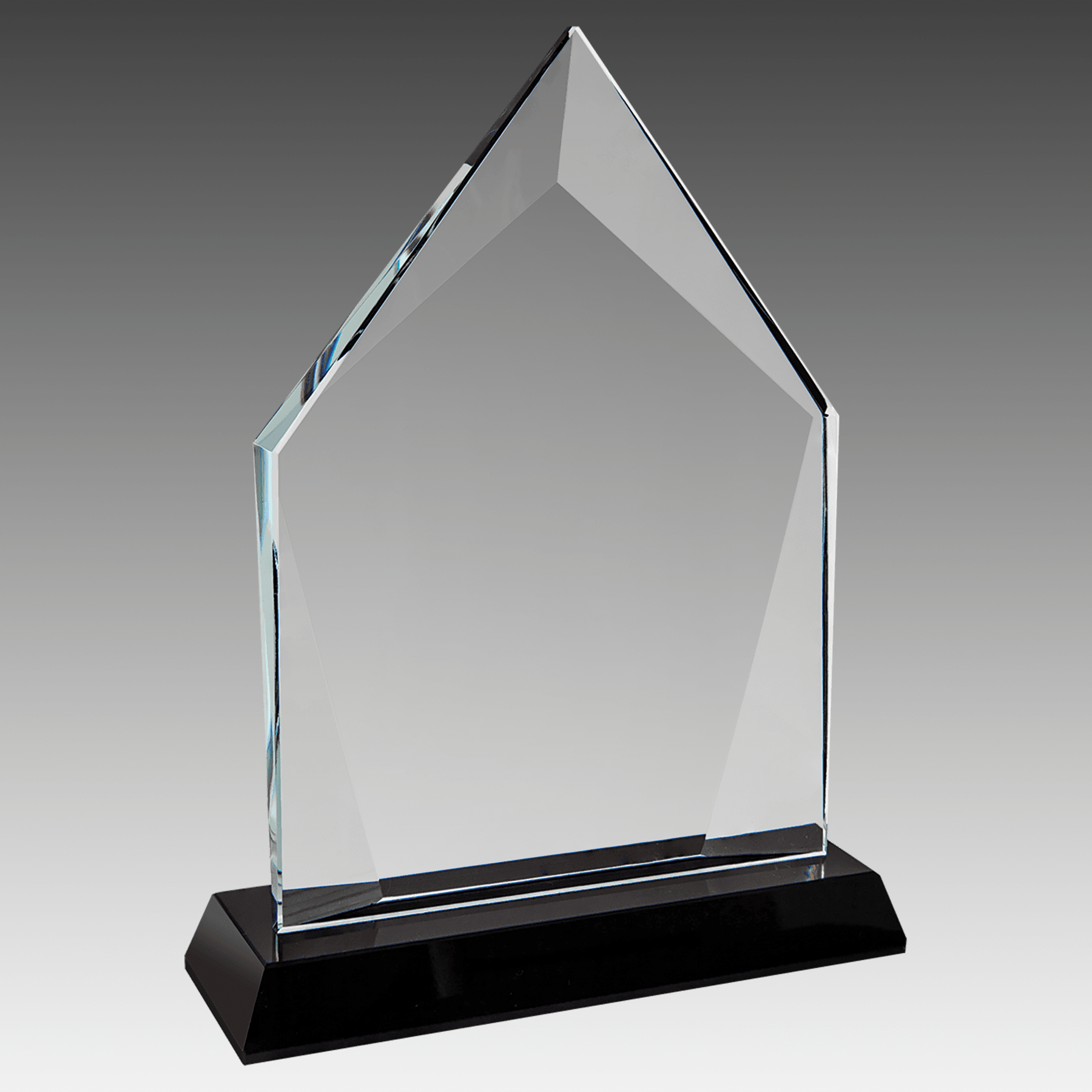 7.75" Diamond Halo Glass with Black Base