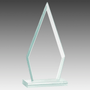 8.5" Triangle Jade Glass Award