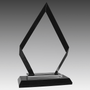 7.5" Diamond Black Regal Glass