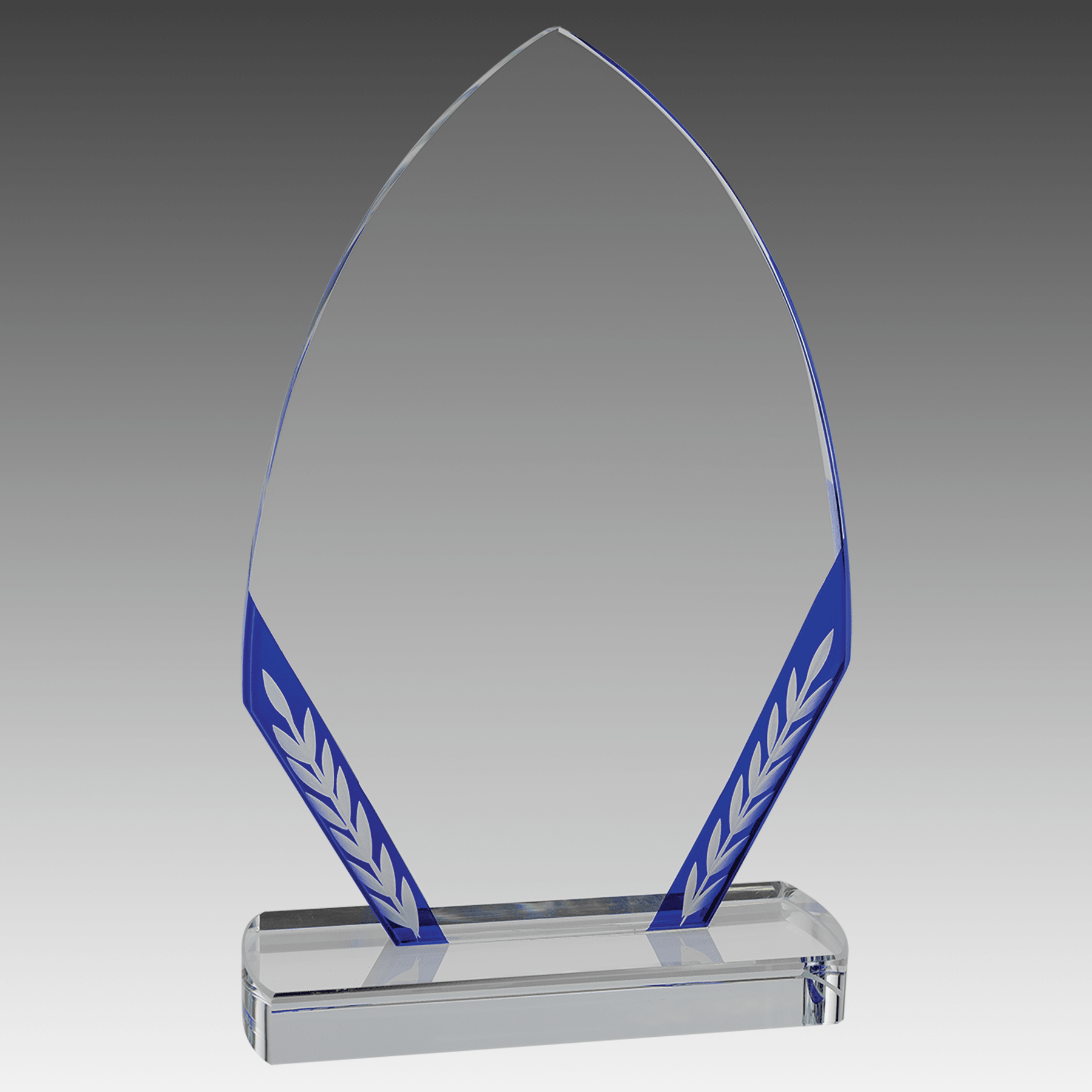 9.5" Blue Diamond Edge Glass
