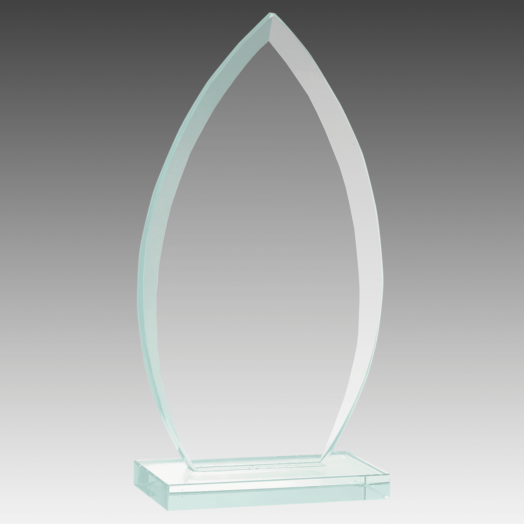 7" Oval Jade Glass Award
