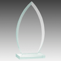 7" Oval Jade Glass Award