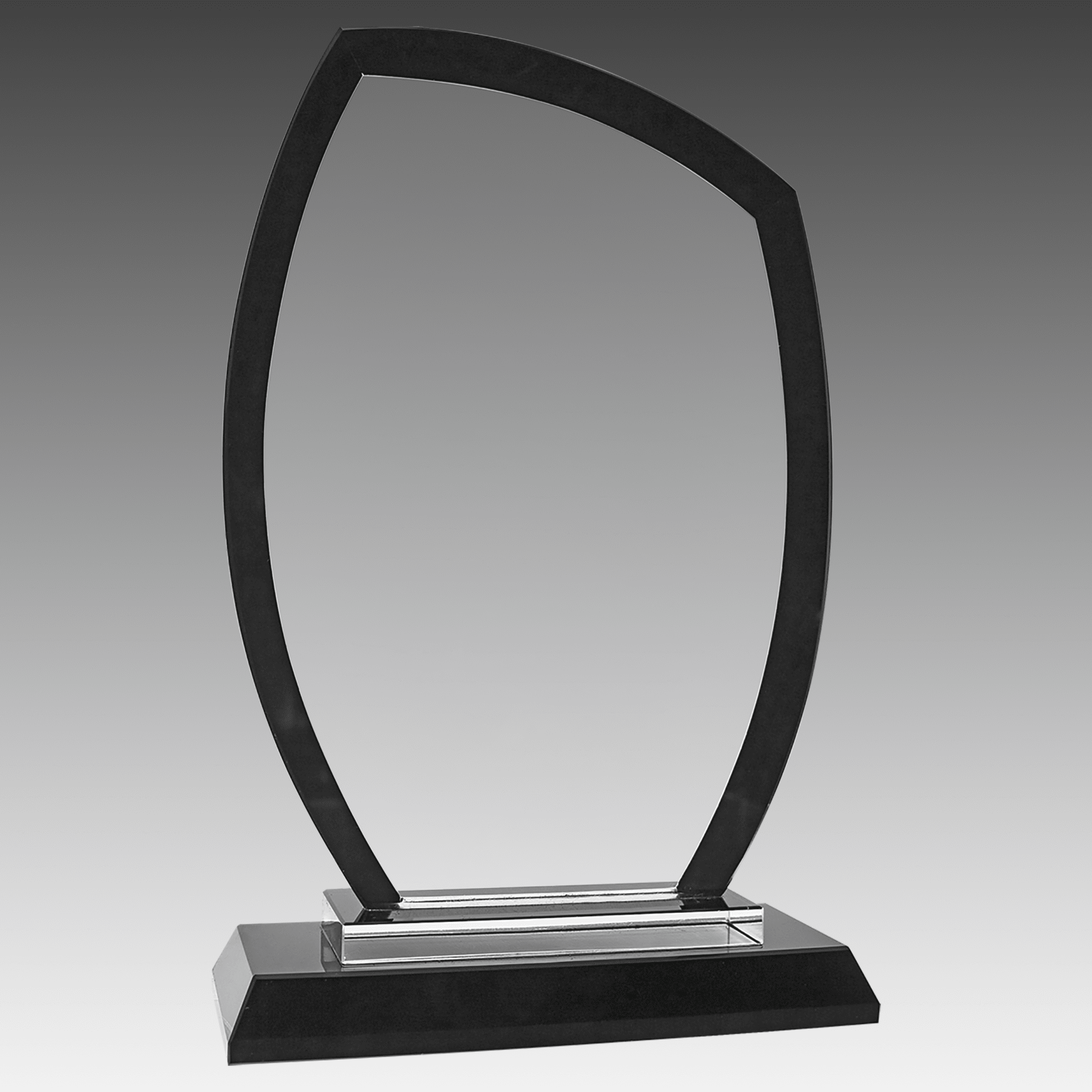 7.5" Peak Black Regal Glass