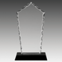 7.75" Diamond Facet Glass on Black Base