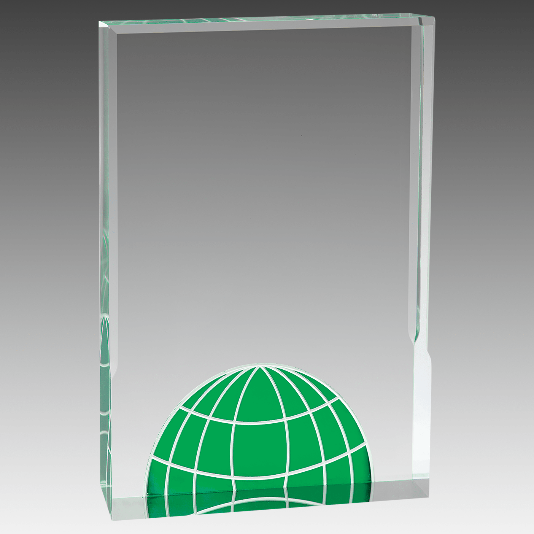 6" x 8" Green Globe Acrylic