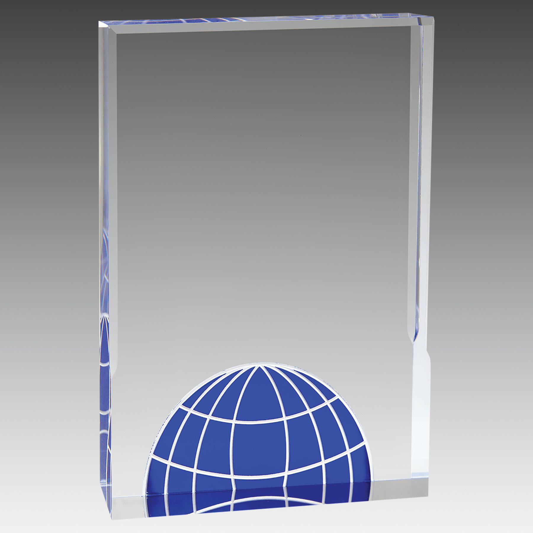6" x 8" Blue Globe Acrylic