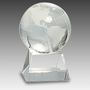 3.5" Crystal Globe on Clear Base