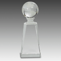 7.75" Crystal Globe on Clear Tower