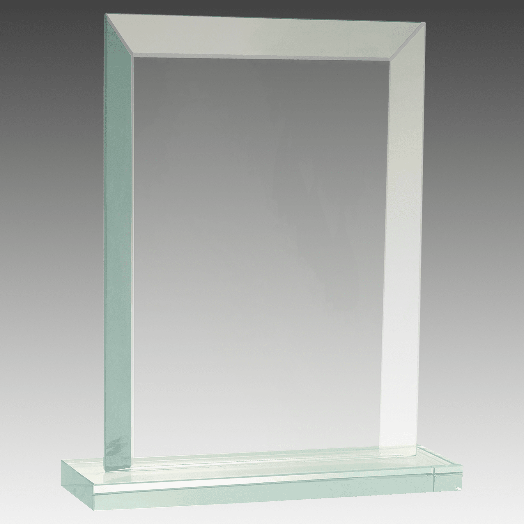 7.75" Rectangle Jade Glass Award