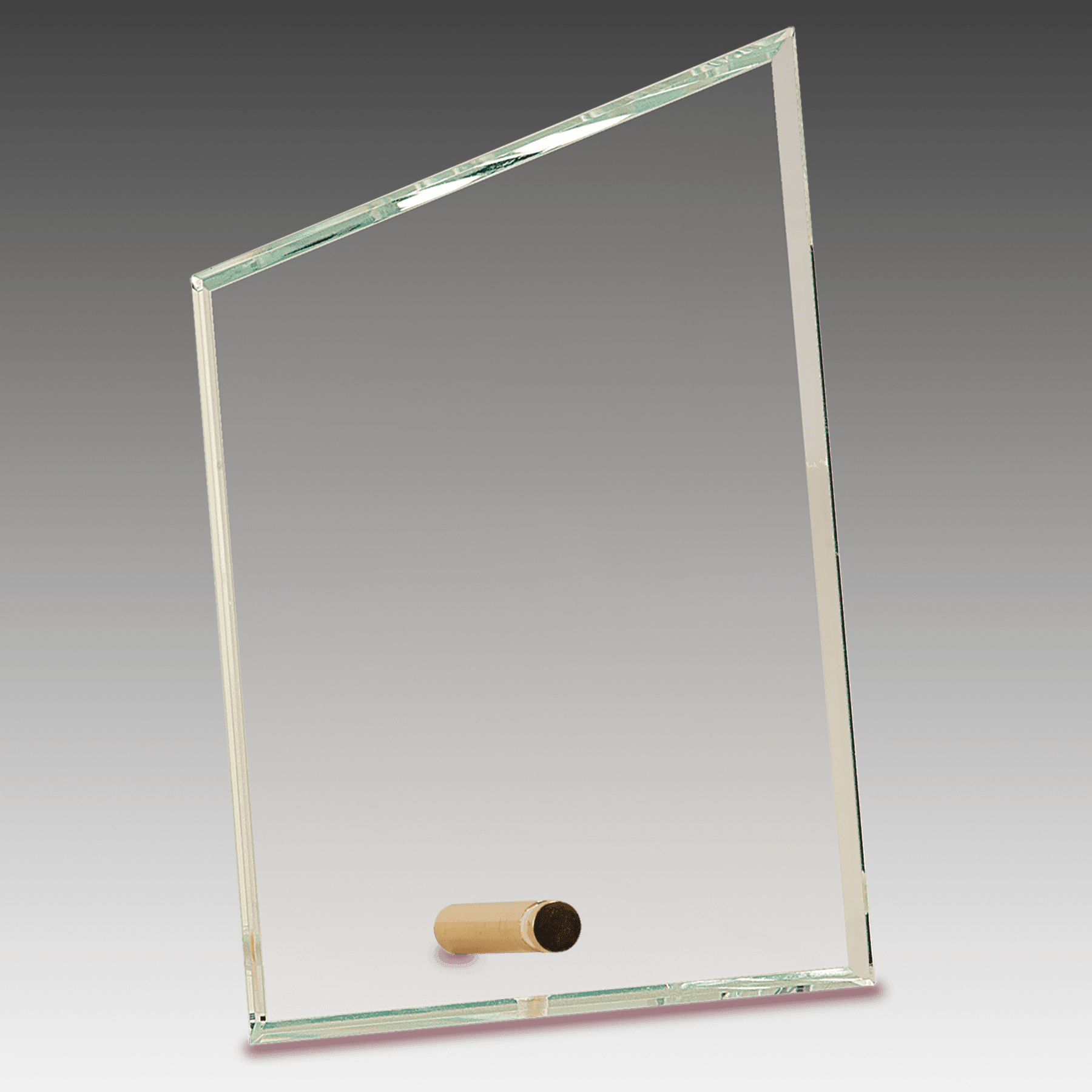 4" x 6" Clear Slant Rectangle CrystalEdge Glass