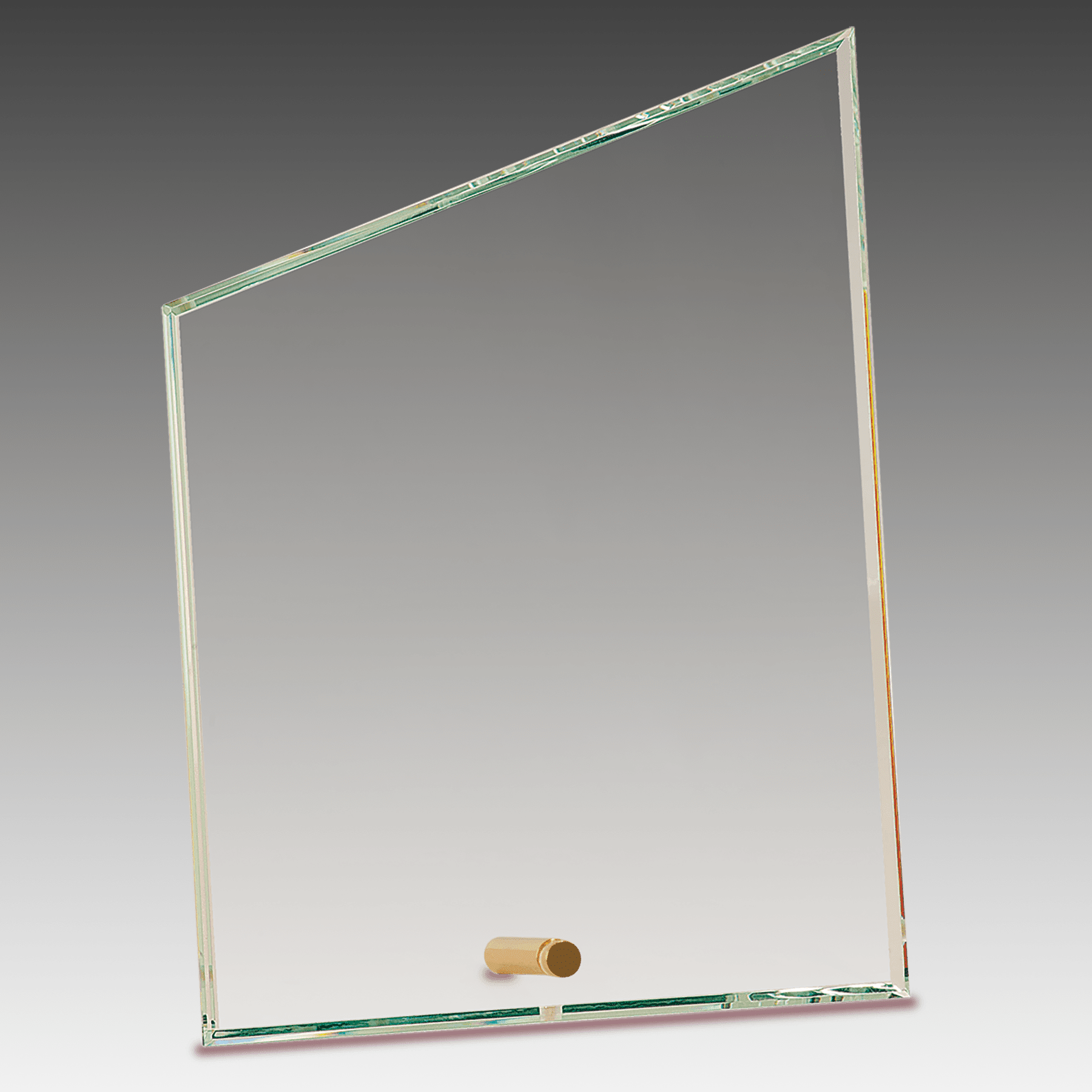 6" x 8" Clear Slant Rectangle CrystalEdge Glass