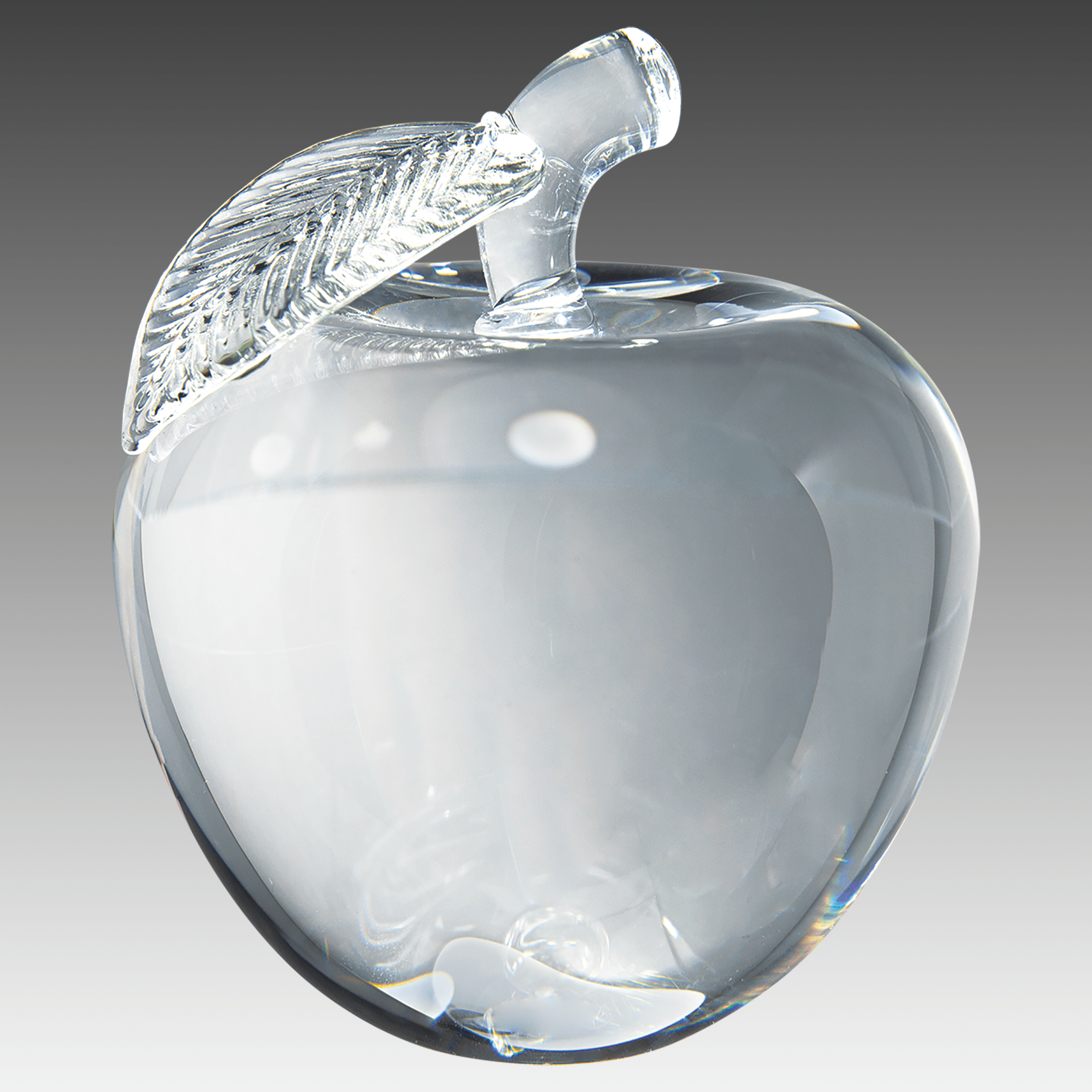 4" Crystal 3D Apple
