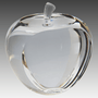 3.75" Crystal Apple with Flat Face