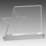 7.25" x 5.25" Clear Star Page Acrylic with 7.5" Base