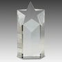 8" Clear Crystal Star Column