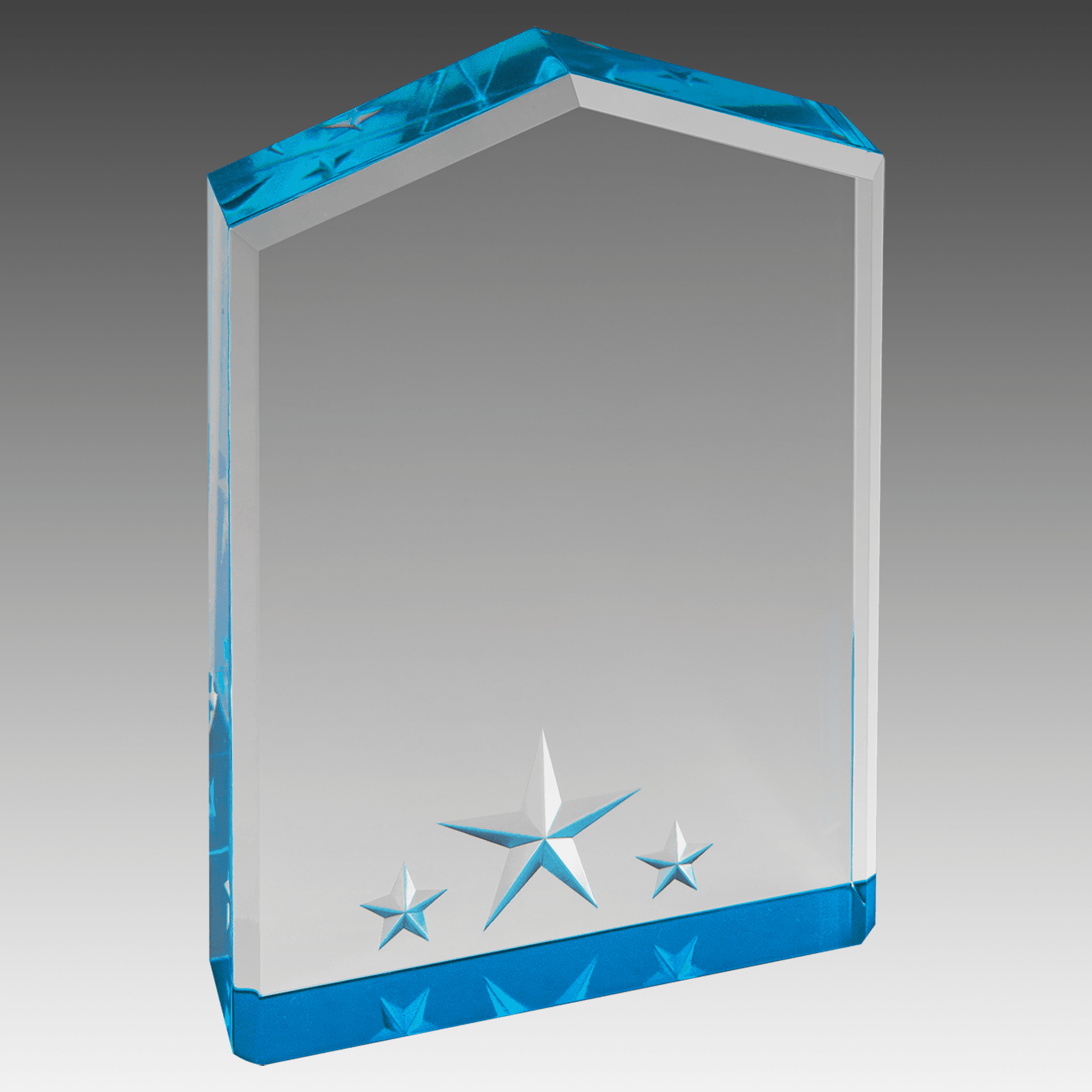 5" Blue Star Point Acrylic