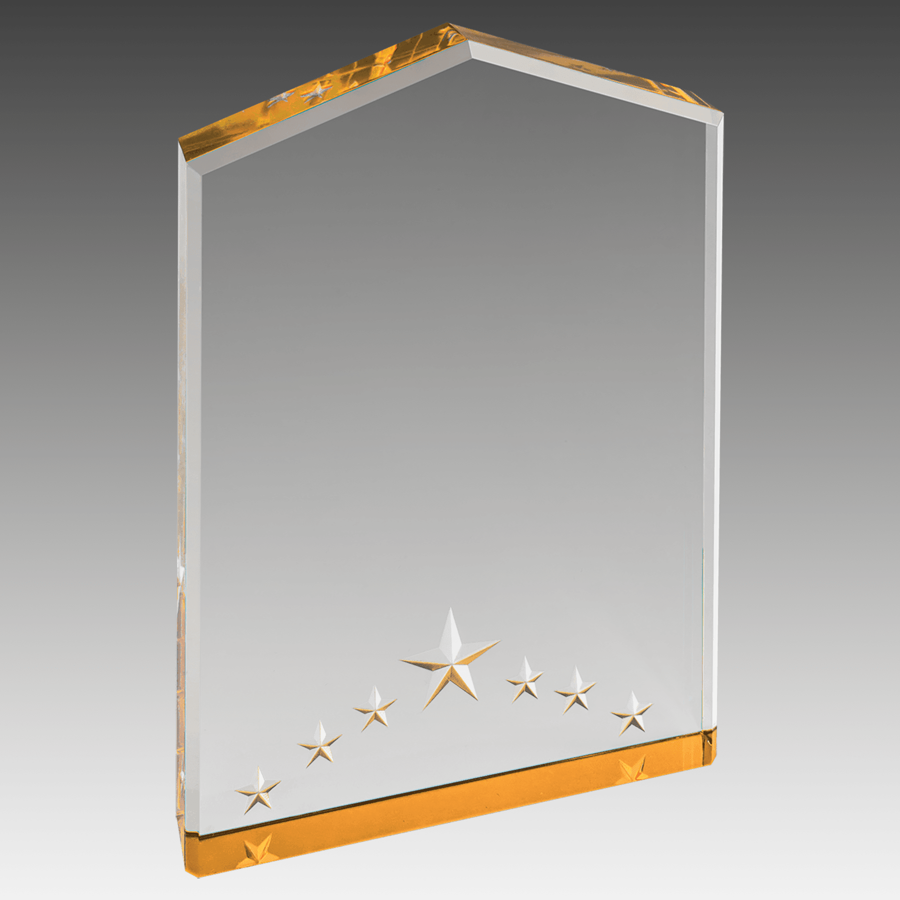7" Gold Star Point Acrylic