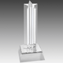 6.75" Silver Star Column Acrylic with Silver Base