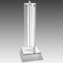 7.5" Silver Star Column Acrylic with Silver  Base