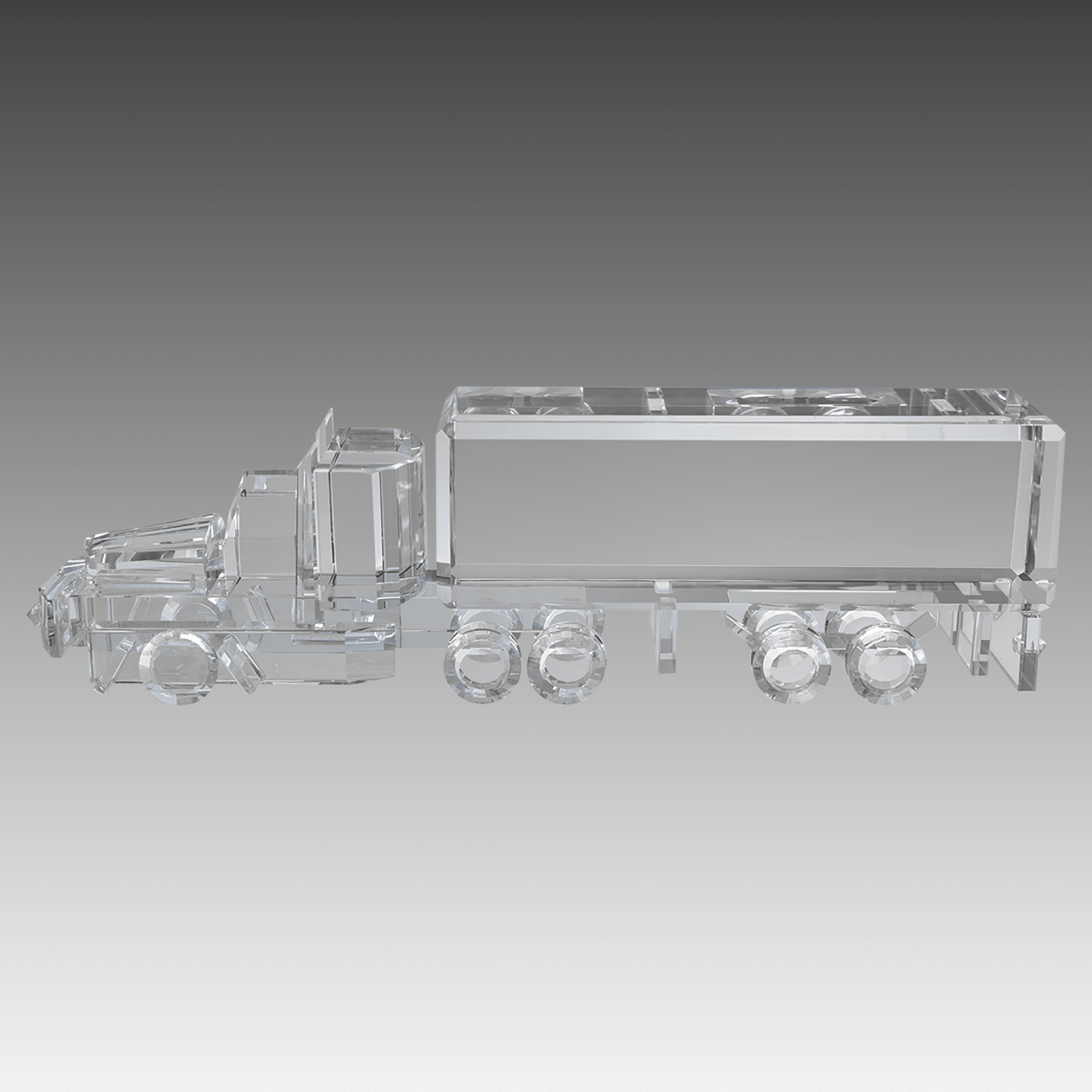 10" x 3" Crystal Semi Truck