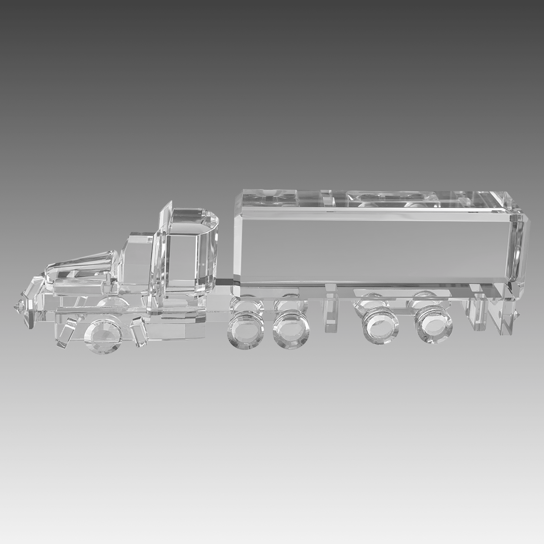 7" x 2.25" Crystal Semi Truck