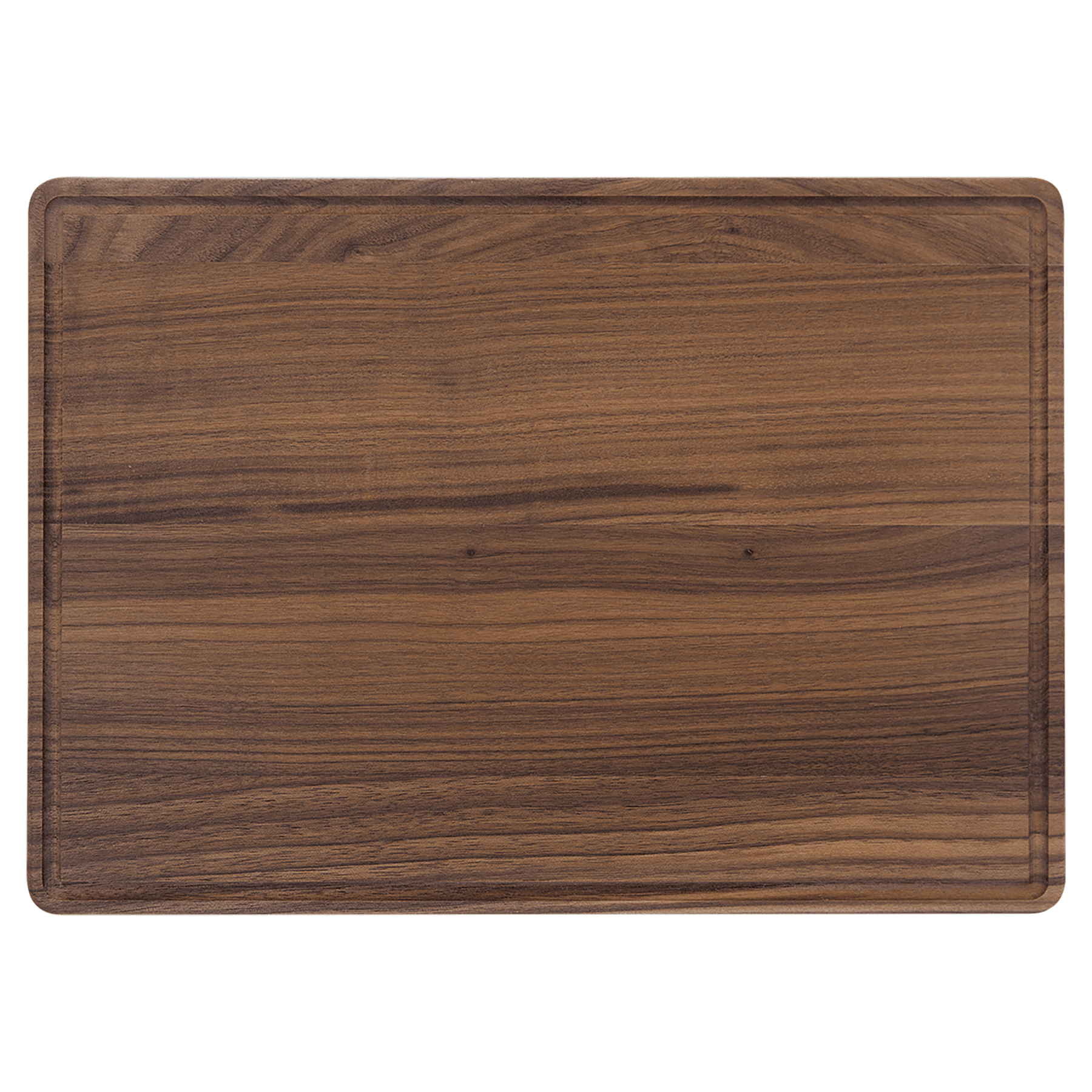 13.75" x 9.75" Walnut Cutting Board with Drip Ring