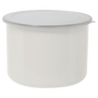 27 oz. Tall Enamel Container with Flexible Plastic Lid