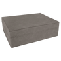 8" x 6.4" Gray Leatherette Premium Gift Box