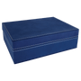 8" x 6.4" Blue/Silver Leatherette Premium Gift Box