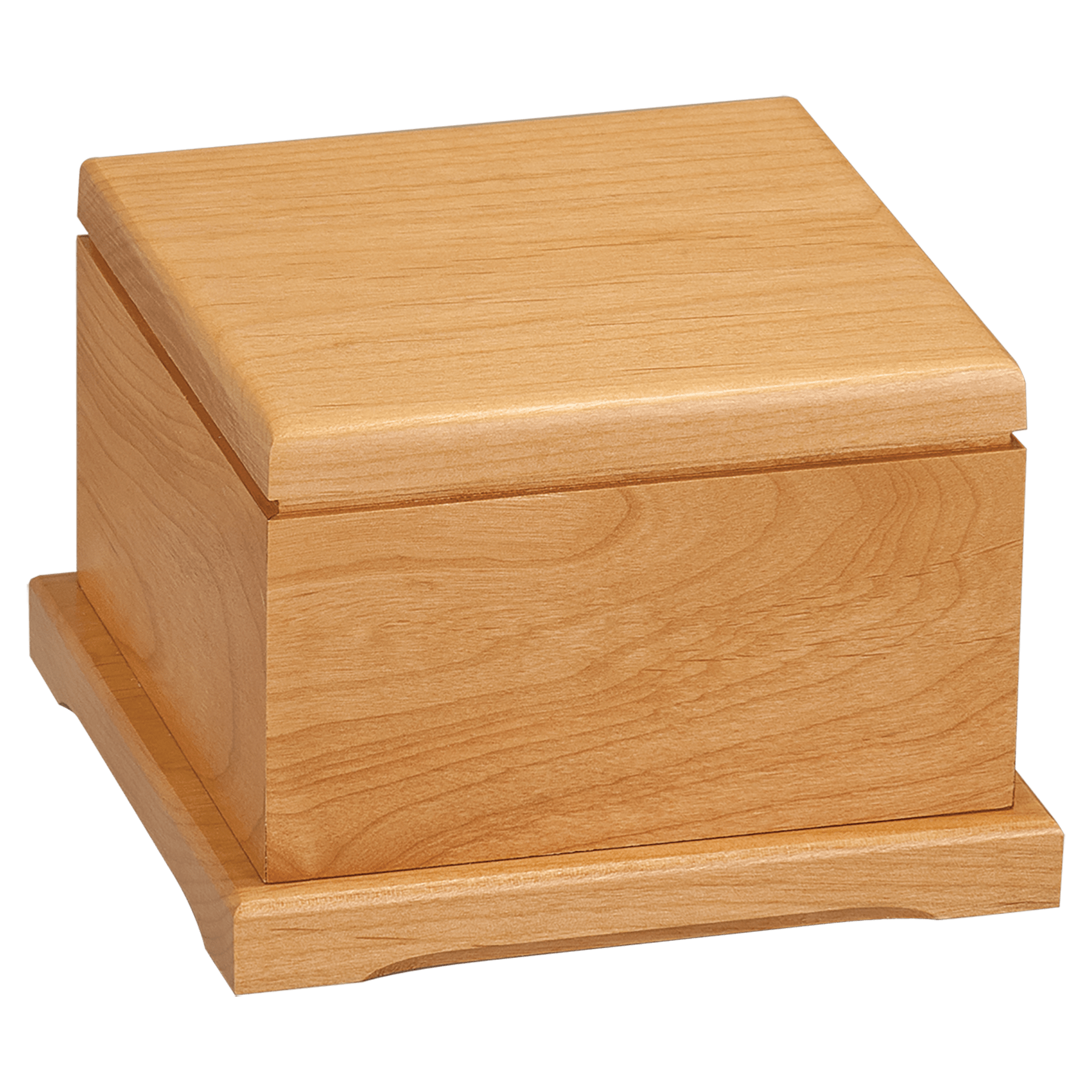 4.5" Red Alder Pet Urn with Lid