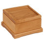 3.25" Red Alder Pet Urn with Routed Top/Insert Not Included