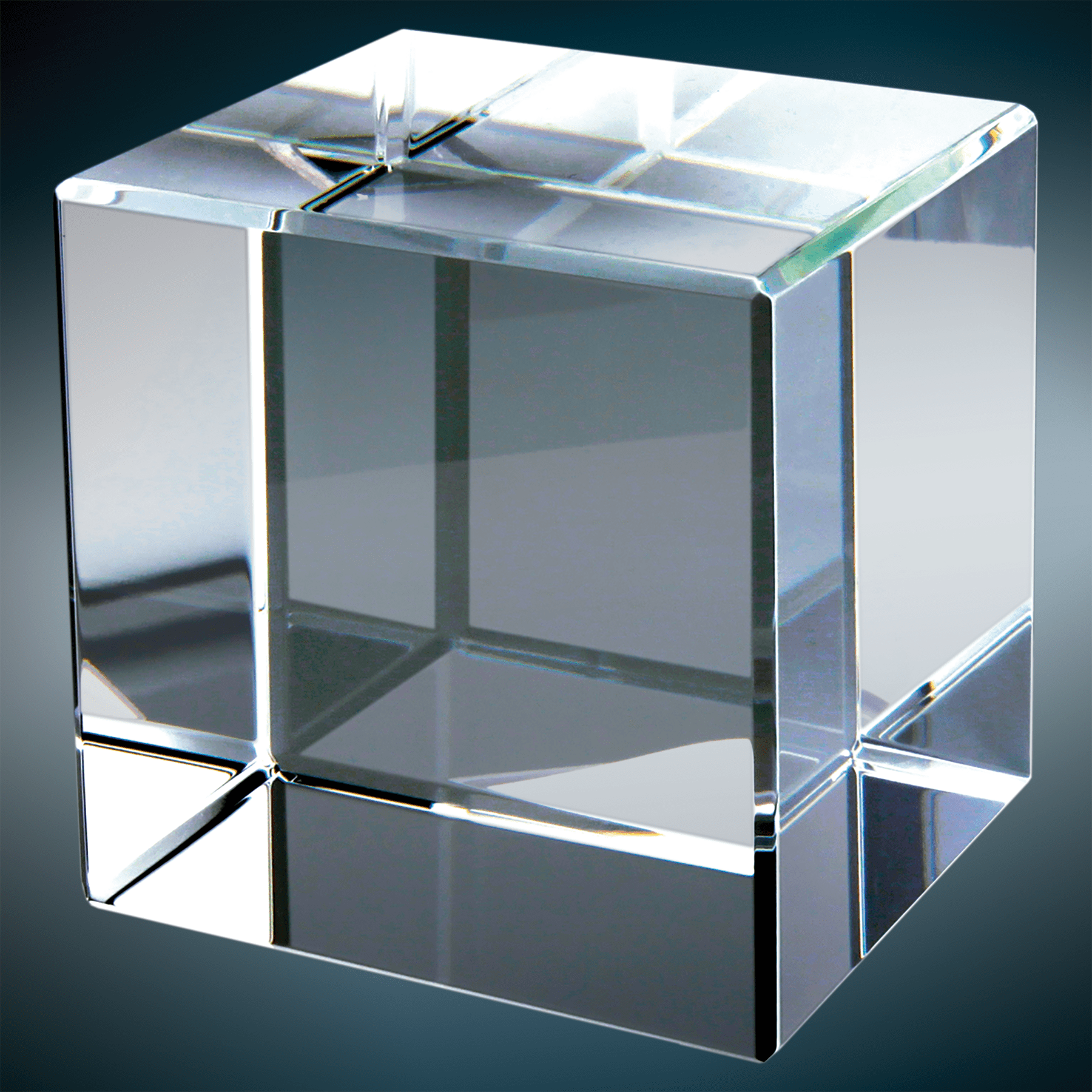 2.5" x 2.5" Crystal Cube