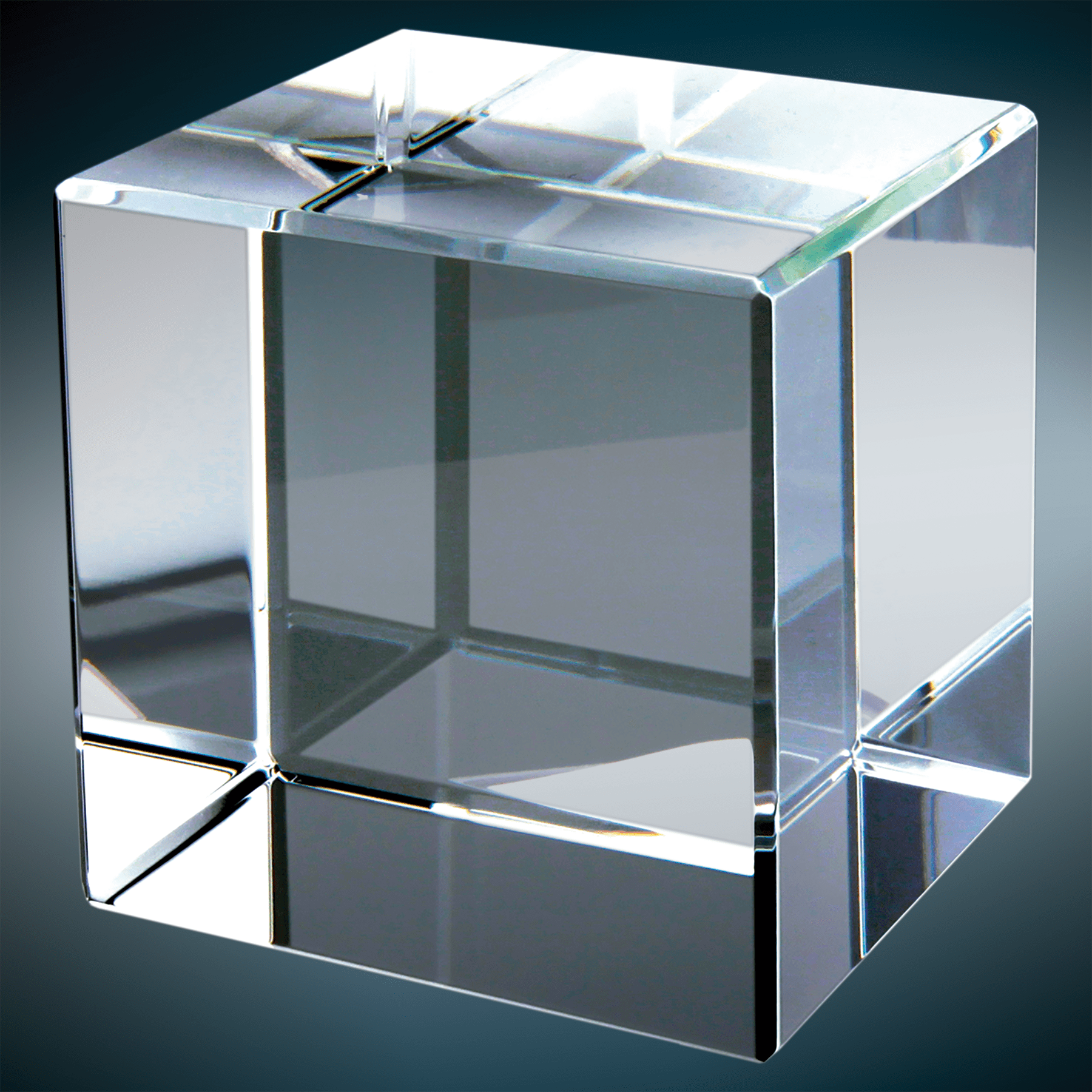 3" x 3" Crystal Cube