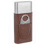 Leatherette Cigar Case with Cutter - CGR01