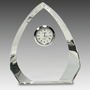 5.5" Clear Crystal Arch with Clock