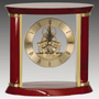 7.75" Executive Gold & Rosewood Piano Finish Clock