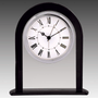 6.25" Black/Clear Glass Arch Clock
