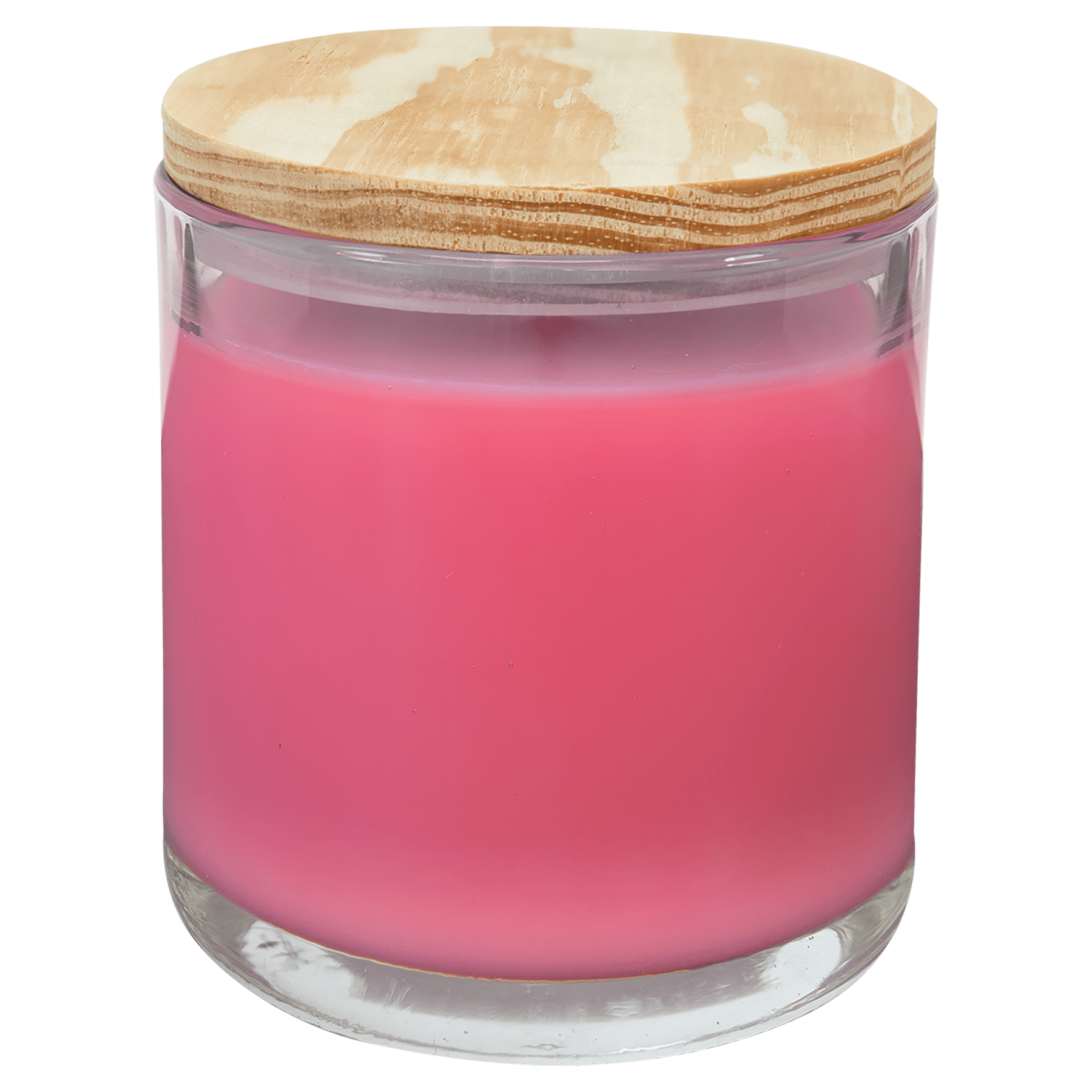 Candle in a Glass Holder with Wood Lid - CND01
