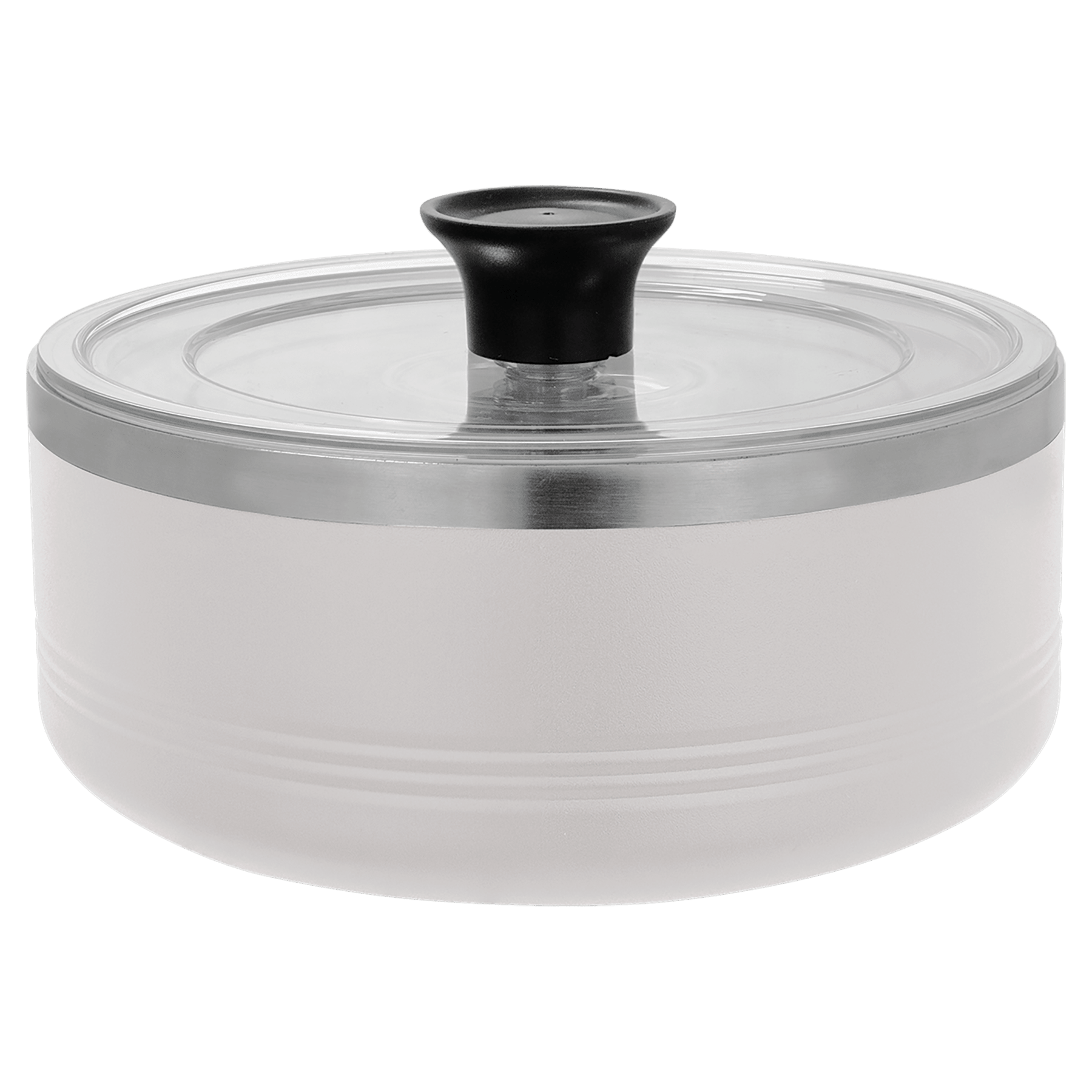 Polar Camel White 1.25 Quart Serving Bowl with Lid