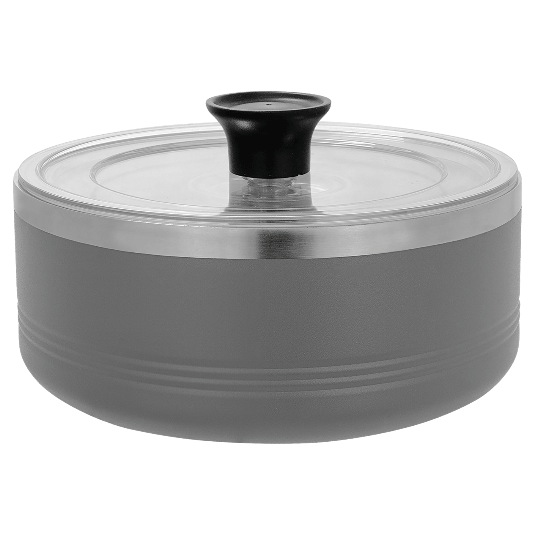 Polar Camel Gray 1.25 Quart Serving Bowl with Lid