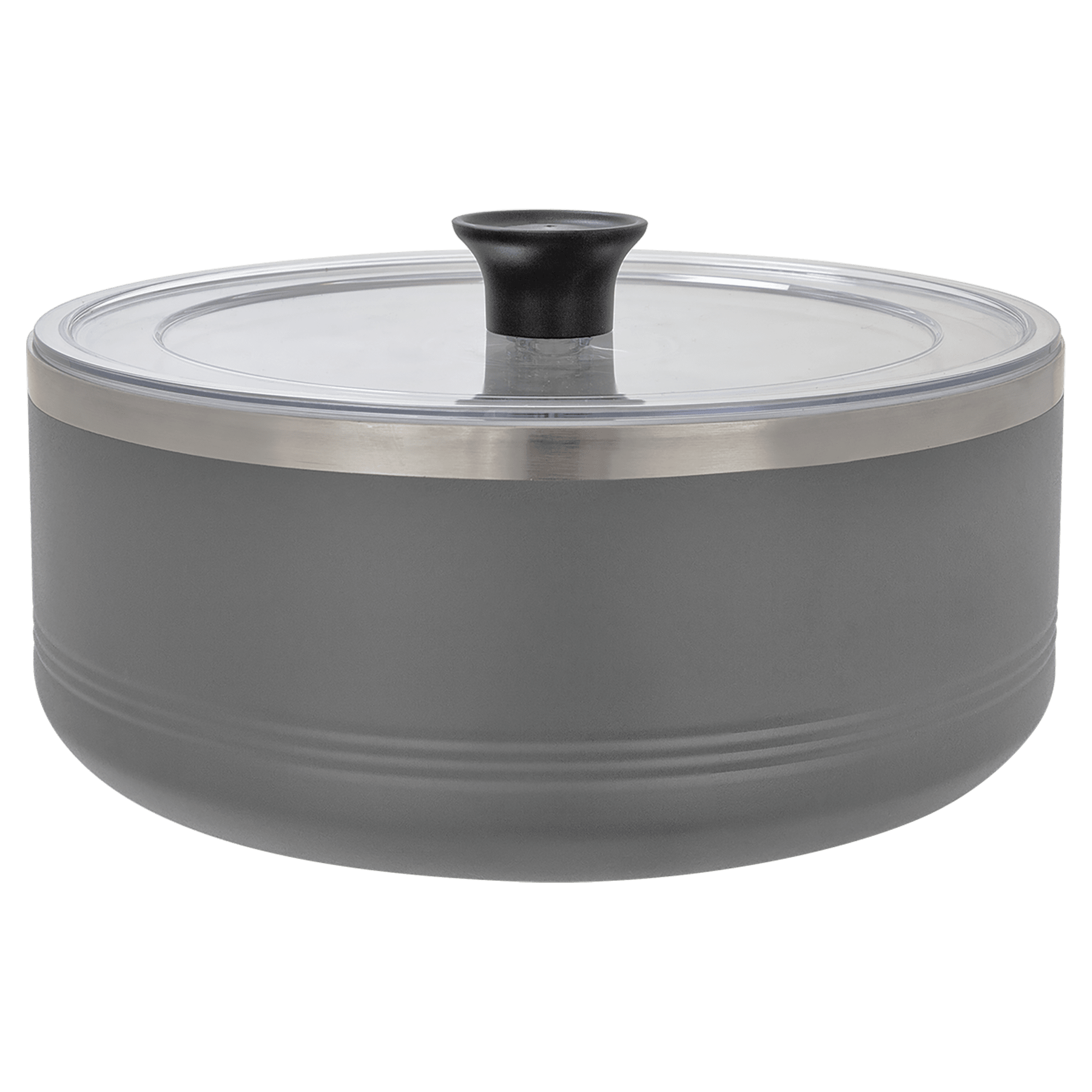 Polar Camel Gray 3 Quart Serving Bowl with Lid