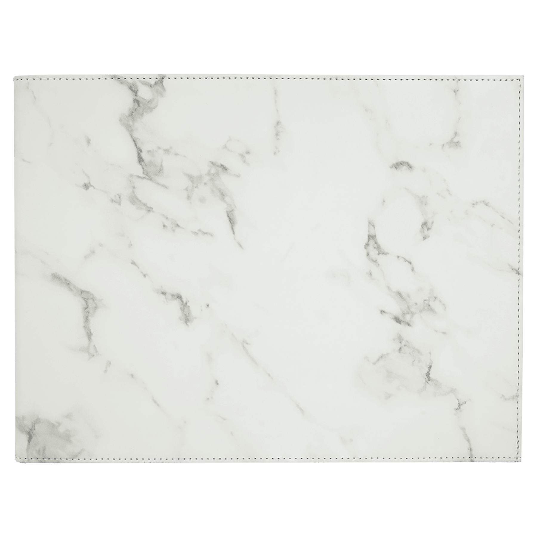 9" x 12" White Marble Leatherette Certificate Holder