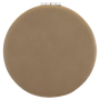 2.5" Light Brown Leatherette Compact Mirror