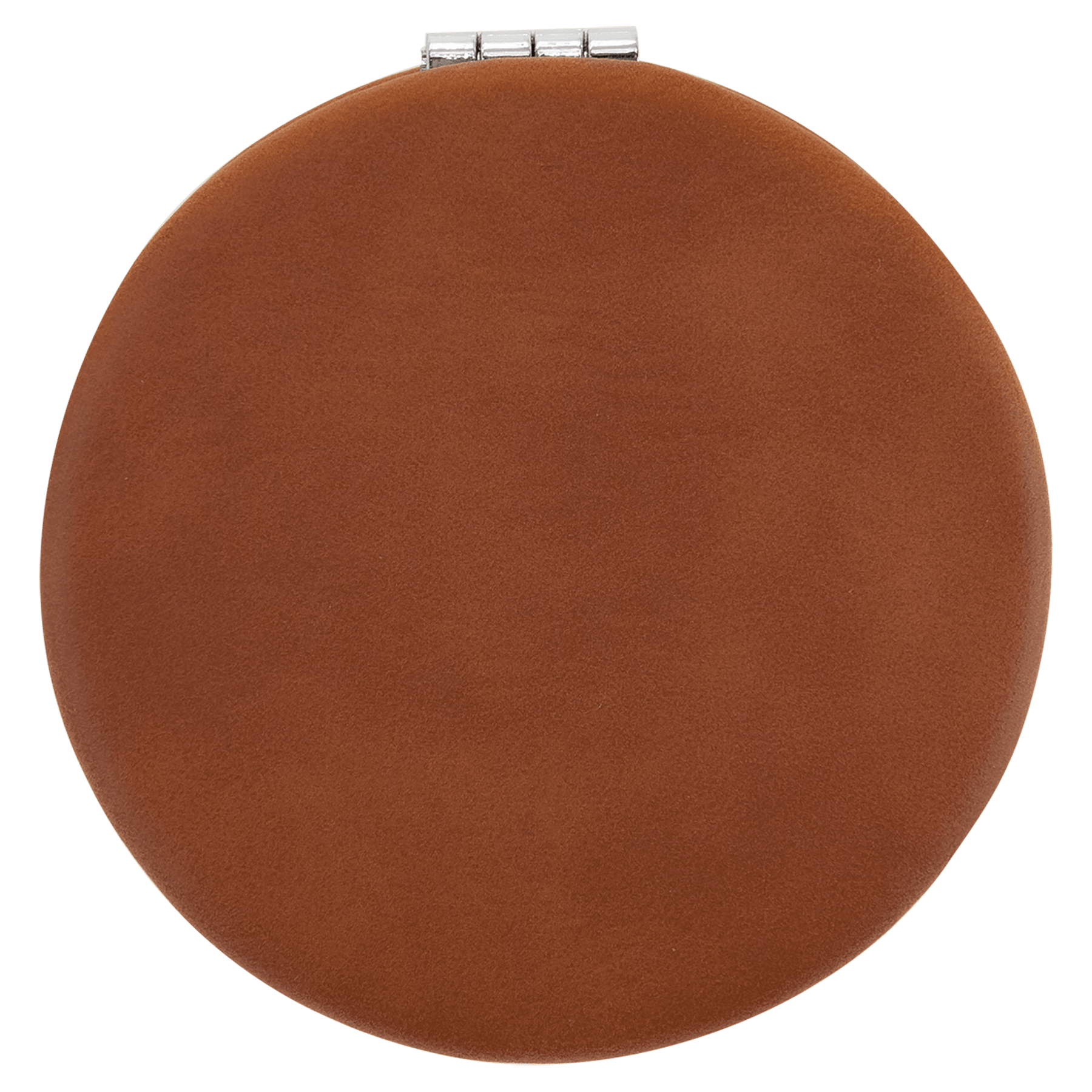 2.5" Rawhide Leatherette Compact Mirror